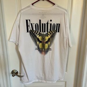 evolution butterfly t-shirt